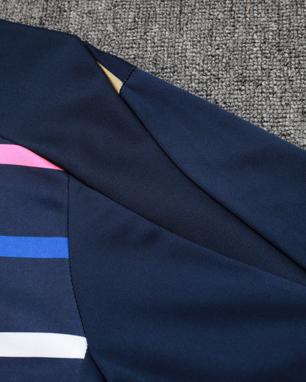 2024-25 French royal blue striped training suit S-2XL