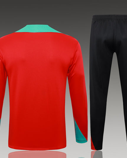 2024-25 Portugal Red Training Suit S-2XL