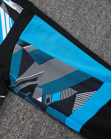 2024-25 Napoli Lake Blue Inkjet Long Pull Training Suit S-2XL