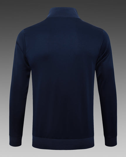 2024-25 Real Madrid Royal blue Training Suit Kit Long zipper S-2XL