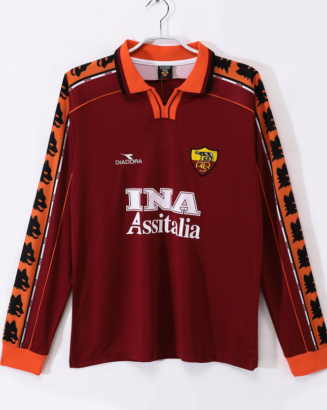 Roma 1998/99 Long Sleeve Home Shirt