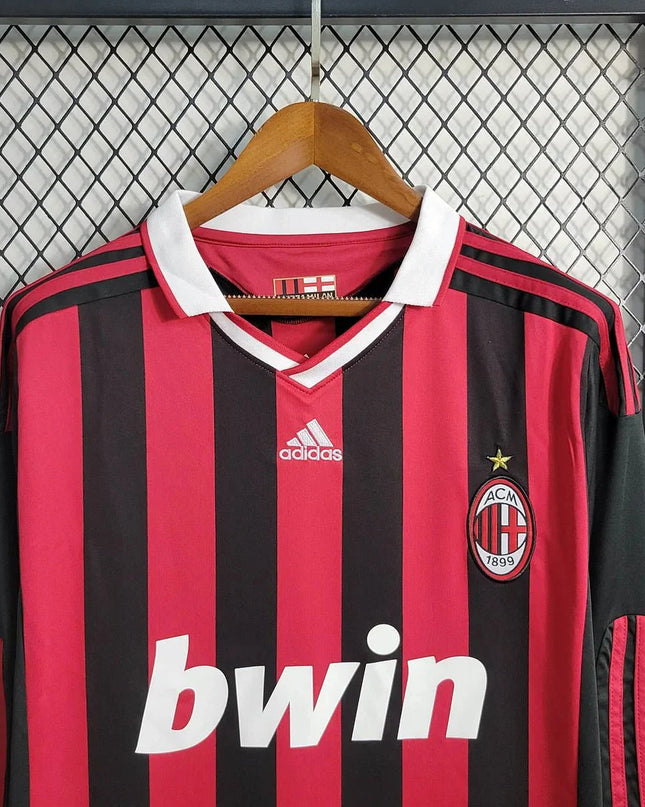 Camiseta de local de manga larga del AC Milan 09/10