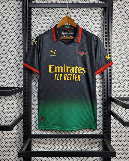 AC Milan × OFF-White 24/25 Black Special Shirt
