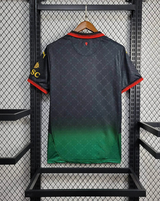 Camiseta especial negra 24/25 del AC Milan × OFF-White