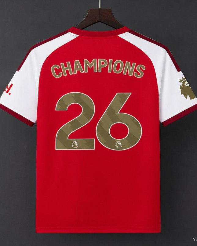 26/27 Arsenal Home Shirt With Champions Printing
