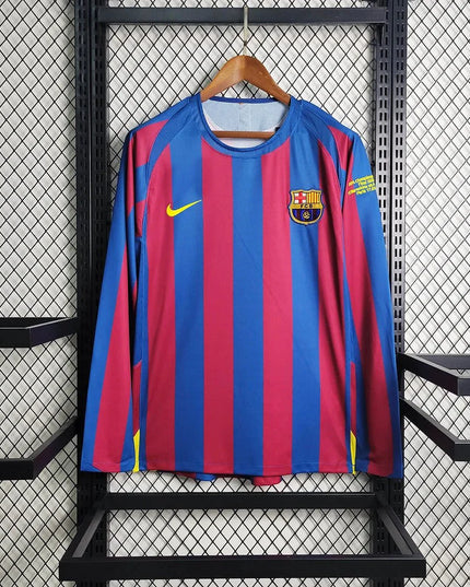Barcelona 2005 L/S UCL Home Shirt