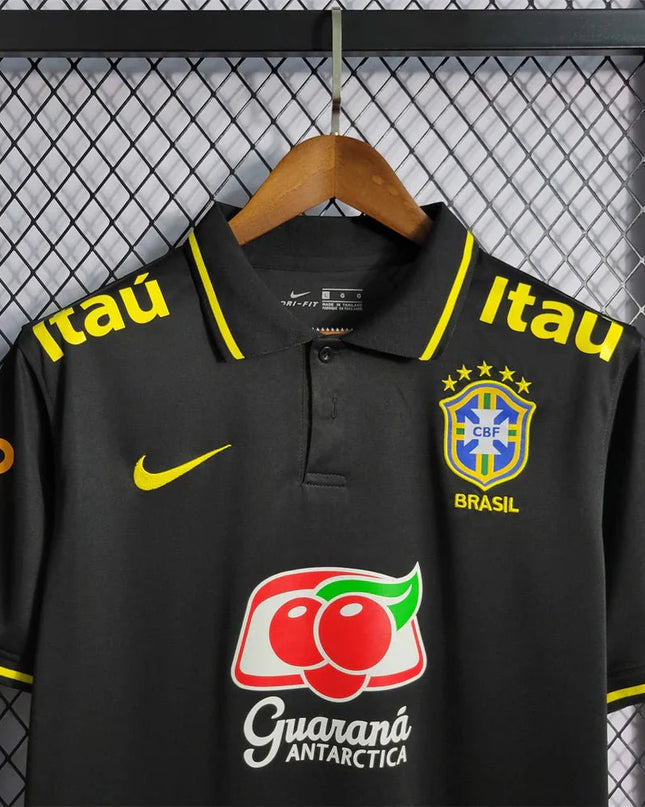 Brazil Black Polo Special Shirt
