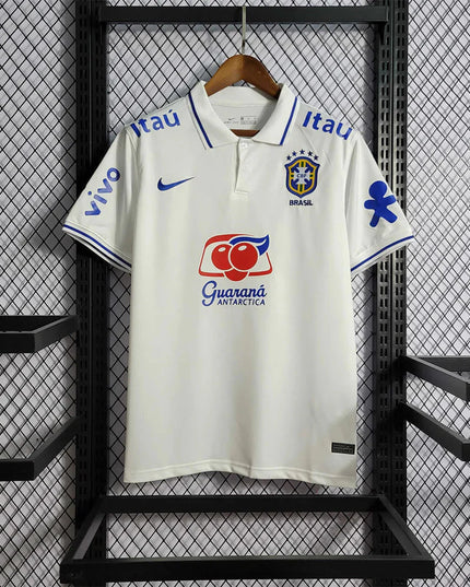Brazil White Polo Special Shirt