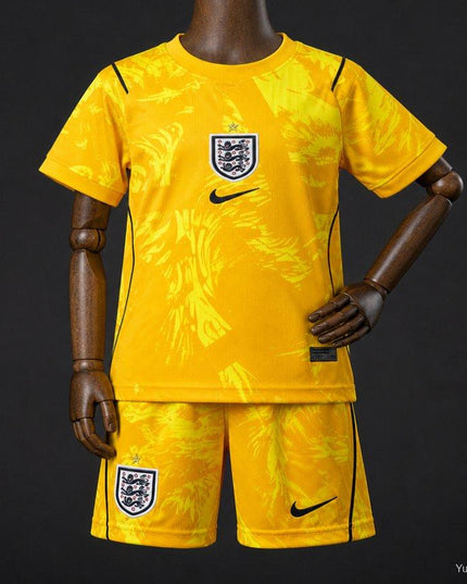 England 2026 World Cup Yellow Goalkeeper Kids Kit