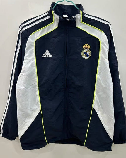 Real Madrid Retro Windbreaker (Black)