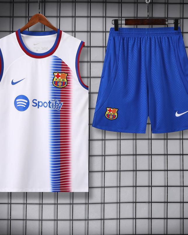 Barcelona White Training Vest