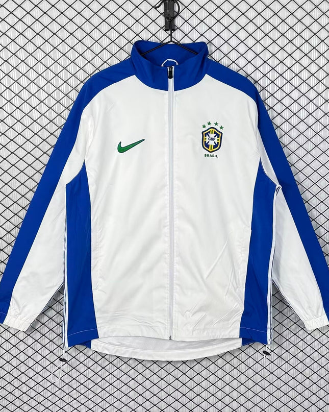 Brazil Retro Windbreaker (White)