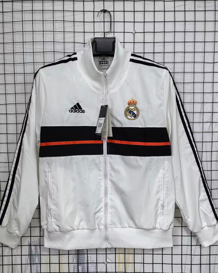 Real Madrid Retro Windbreaker (White)