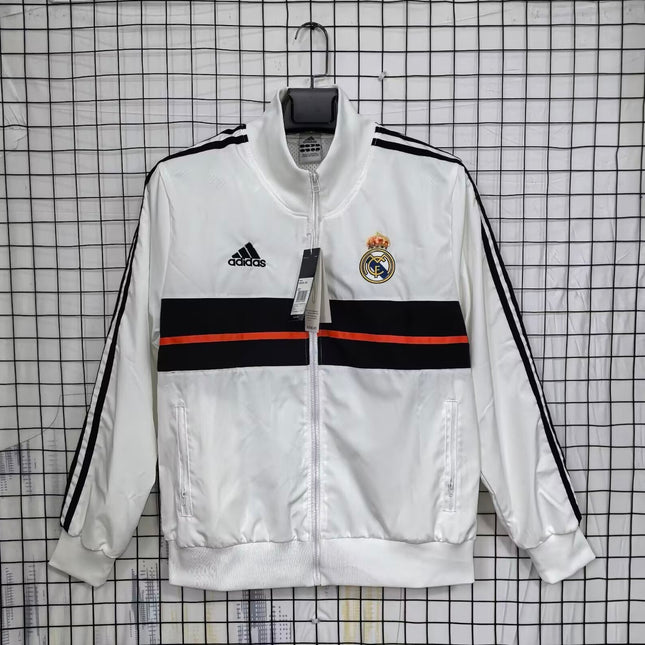 Real Madrid Retro Windbreaker (White)