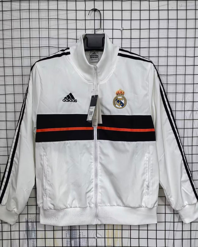 Real Madrid Retro Windbreaker (White)