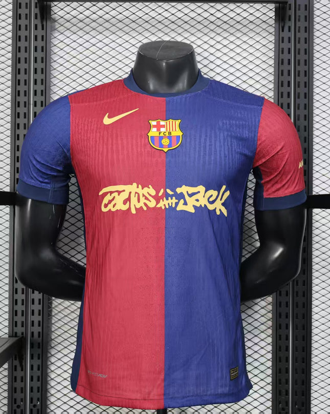 Camiseta especial 24/25 del Barça × Travis Scott "Cactus Jack"