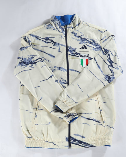 Italy Reversible Windbreaker (Marble and Blue)