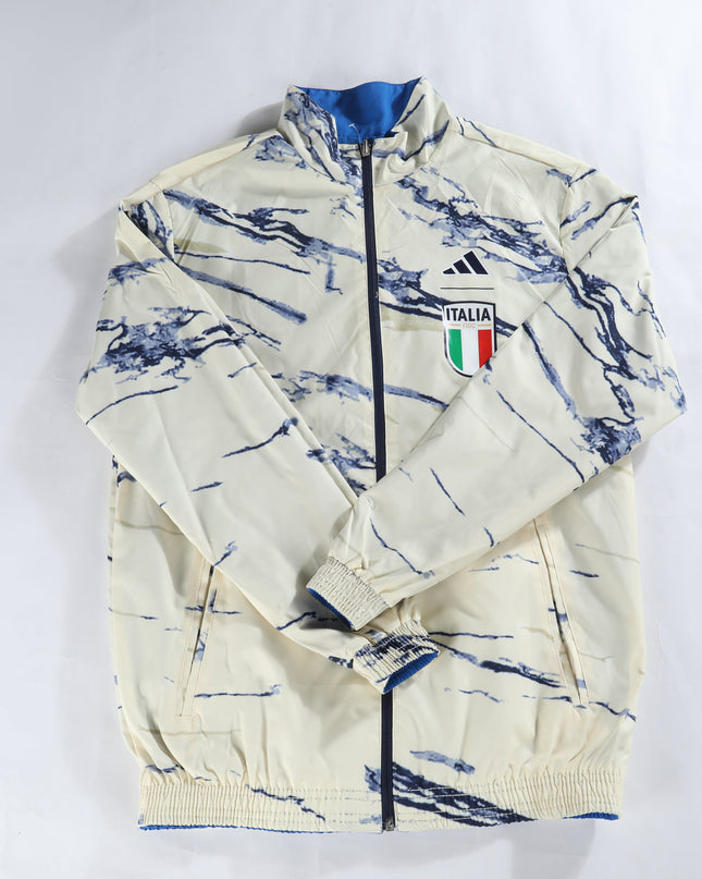 Italy Reversible Windbreaker (Marble and Blue)
