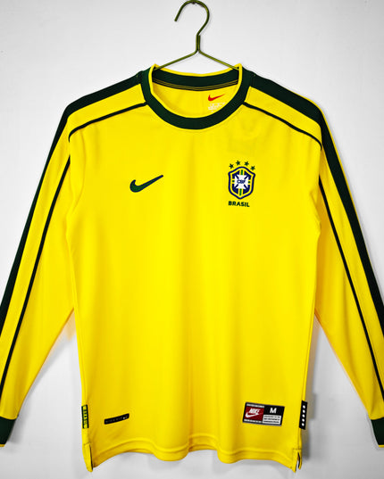 Brazil 1998 Long Sleeve Home Shirt