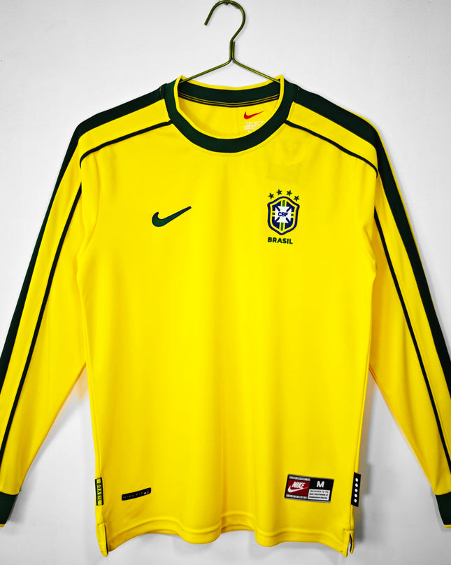 Brazil 1998 Long Sleeve Home Shirt