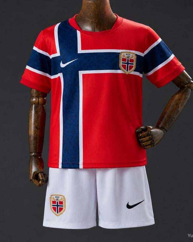 Norway 2026 World Cup Home Kids Kit