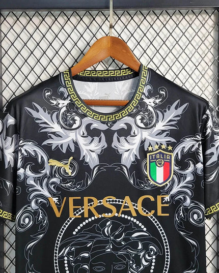 Italy × Versace 2024 Black Special Shirt