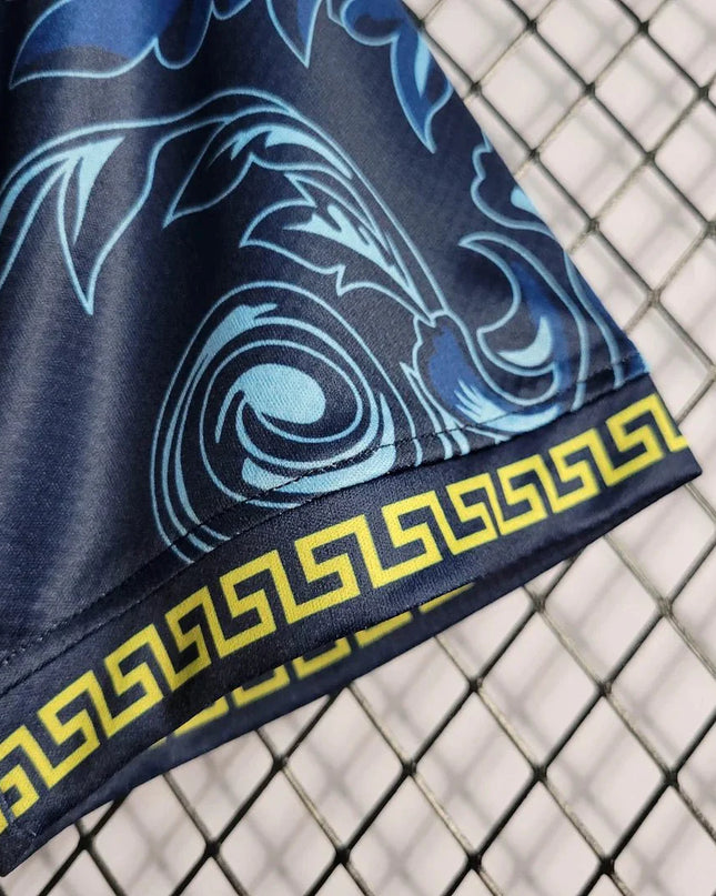 Italy Versace 2024 Blue Special Shirt