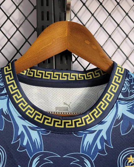Italy Versace 2024 Blue Special Shirt