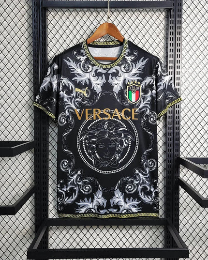 Camisa negra especial Italia × Versace 23/24