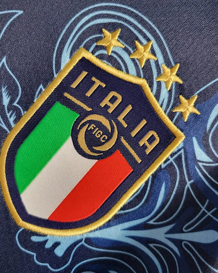 Camisa azul especial Italia × Versace 23/24