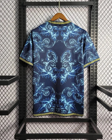 Camisa azul especial Italia × Versace 23/24
