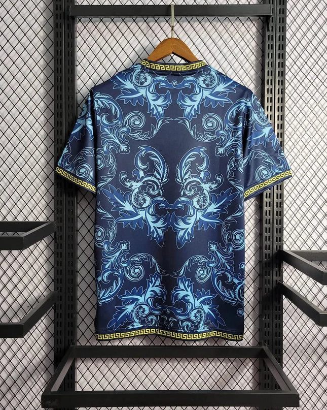Italy × Versace 23/24 Special Blue Shirt