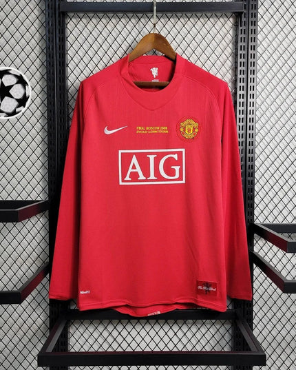 Man United 2007 L/S UCL Home Shirt