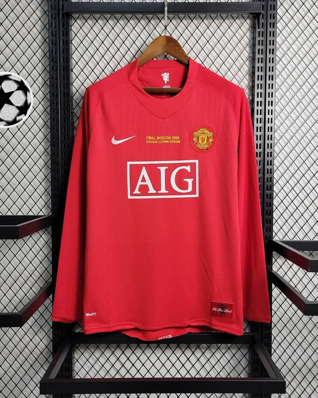 Man United 2007 L/S UCL Home Shirt