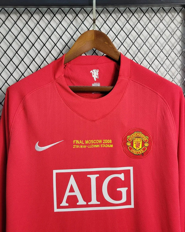Man United 2007 L/S UCL Home Shirt