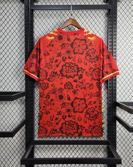 Camisa especial de flores rojas Portugal 24/25 