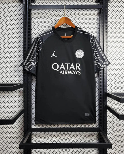 PSG × Air Jordan "WINGS" 24/25 Special Black Shirt