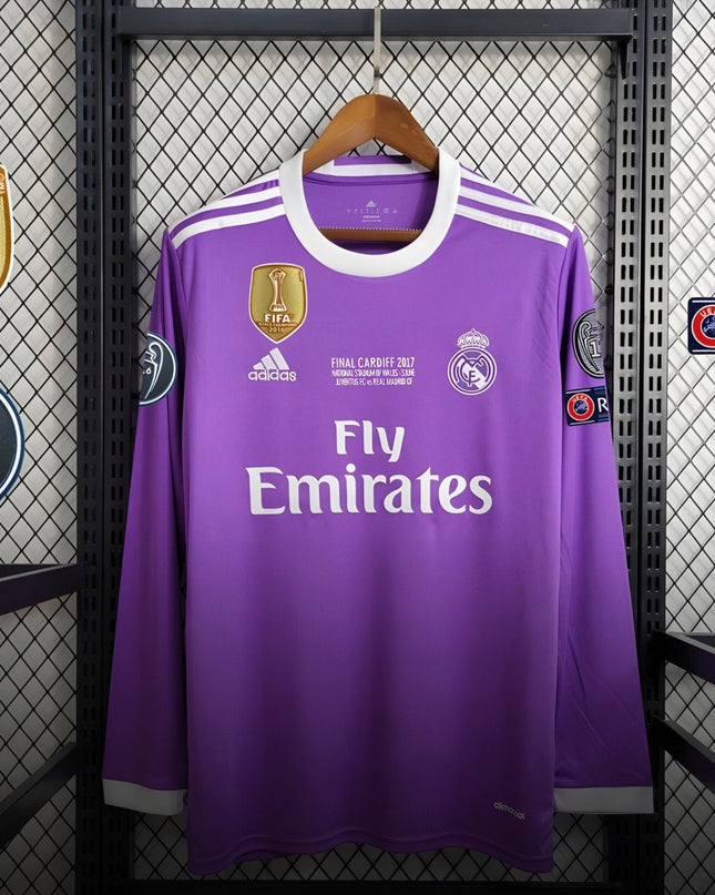 Camiseta de manga larga visitante del Real Madrid 16/17 - Final de la Champions League