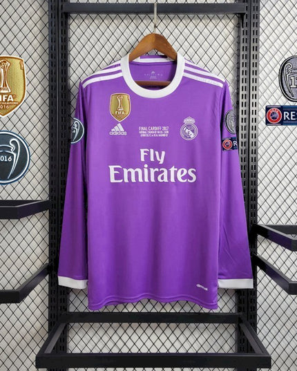 Real Madrid 2016 L/S Away UCL Shirt