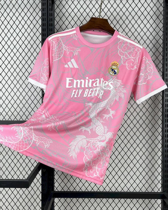 Real Madrid 2025 Pink Dragon Special Shirt