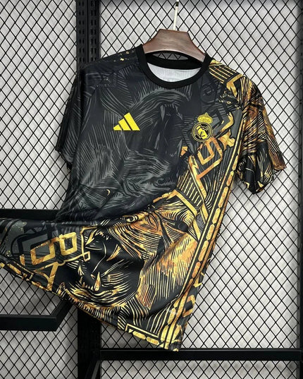Real Madrid 2025 Gold Lion Special Shirt