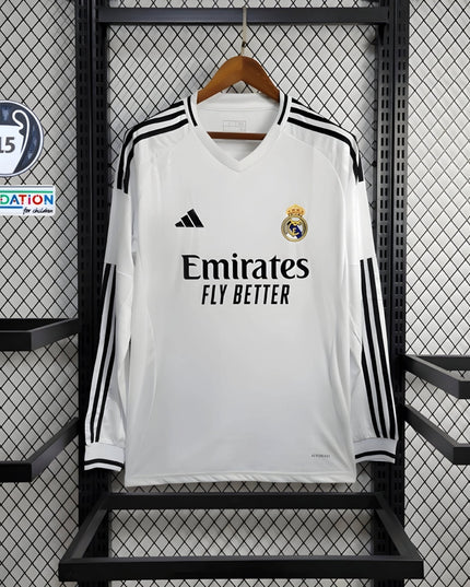 Real Madrid 24/25 Home Long Sleeve Shirt