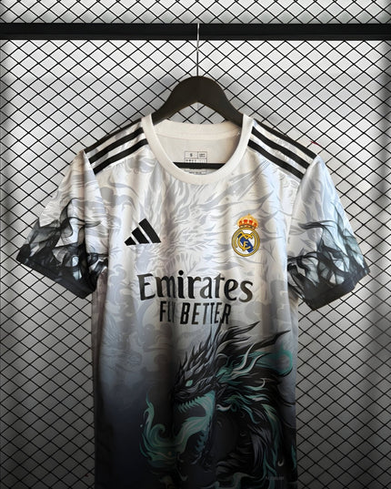 Real Madrid 25/26 "White Dragon Fury" Special Shirt